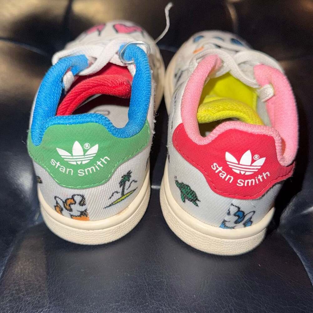 Adidas Stan Smith Aaron Kai Sneakers Doodles That Honor The Earth RARE